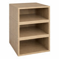 Estantería de madera de 3 niveles color Roble 60x30x90 cm