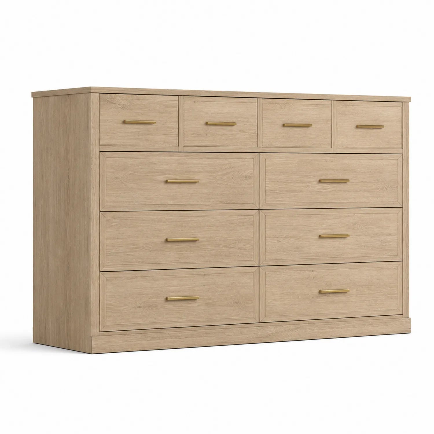 Cajonera de Madera de Roble 10 Cajones 150x40x96 cm