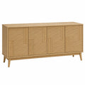 Aparador de Madera de Roble con Patas Altas 160x40x80cm