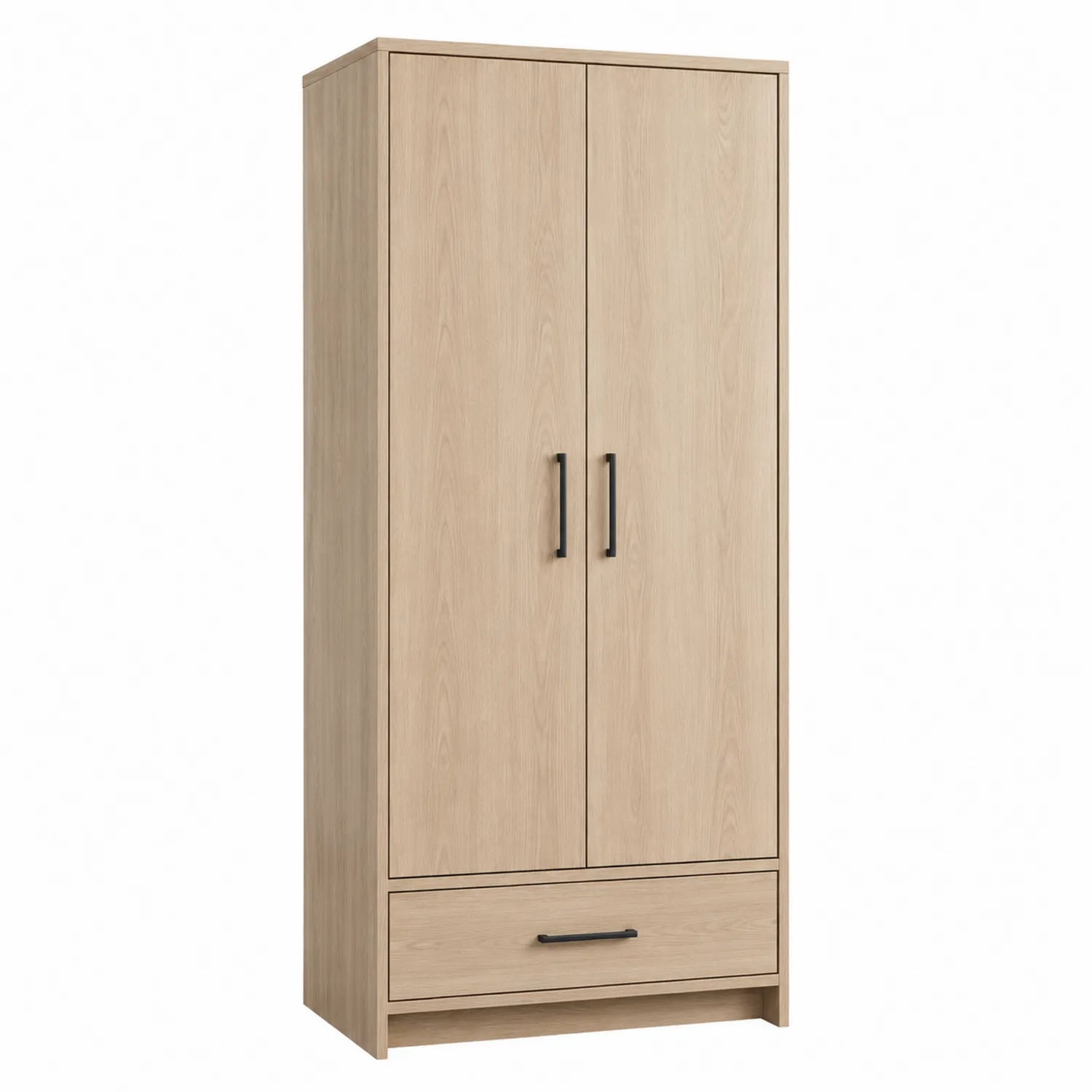 Armario de madera con 2 puertas y 1 cajón 200x80x50 cm