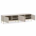 Mueble de TV de MDF con Puertas Beige 180x40x50 cm
