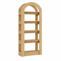 Estantería de madera con arco 5 niveles 180x60x30 cm