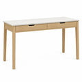 Escritorio de Madera y MDF con 2 Cajones 120x40x75 cm