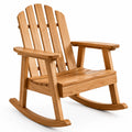 Silla mecedora de madera de teca para exterior 80x90x100 cm