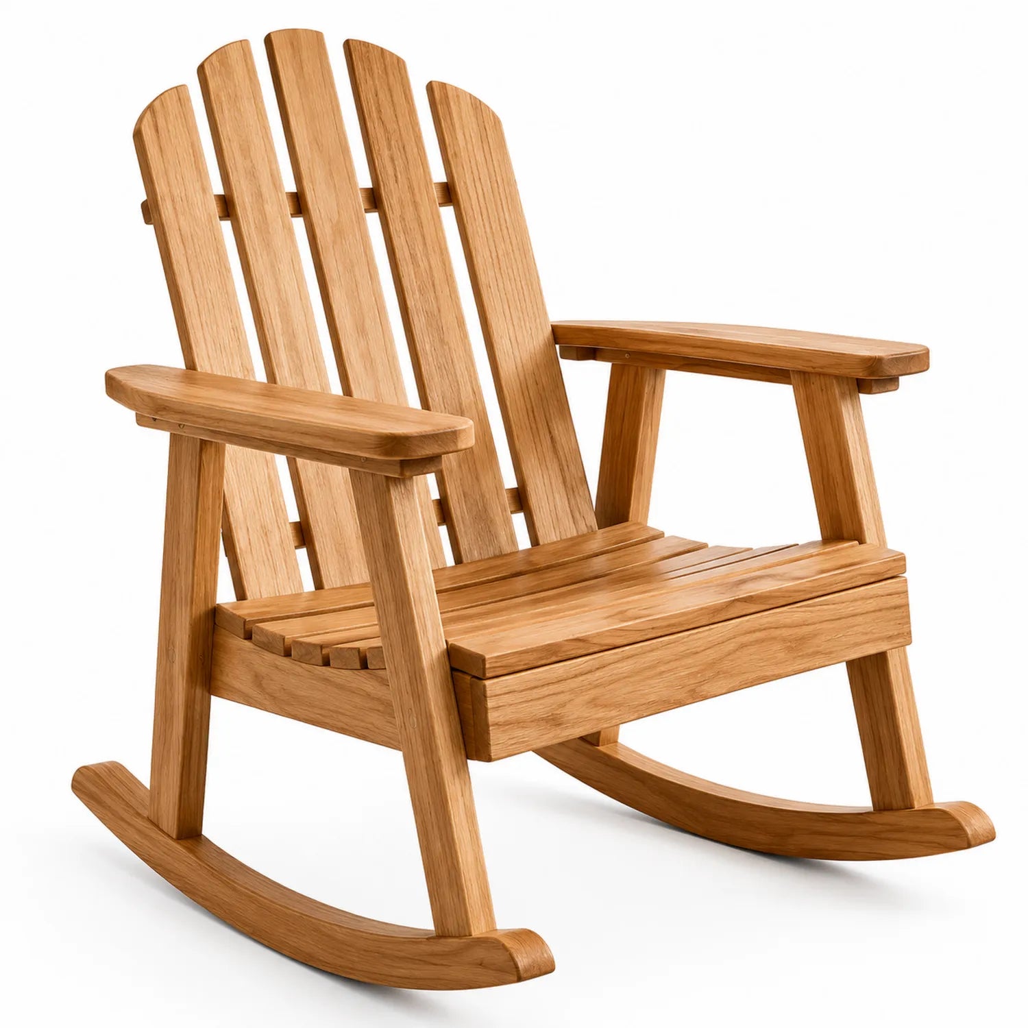 Silla mecedora de madera de teca para exterior 80x90x100 cm