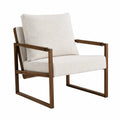 Silla de madera con funda de poliéster blanco 70x75x80cm
