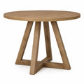 Mesa redonda de madera de roble 120 cm