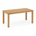 Mesa de teca para exterior 120x60x45 cm