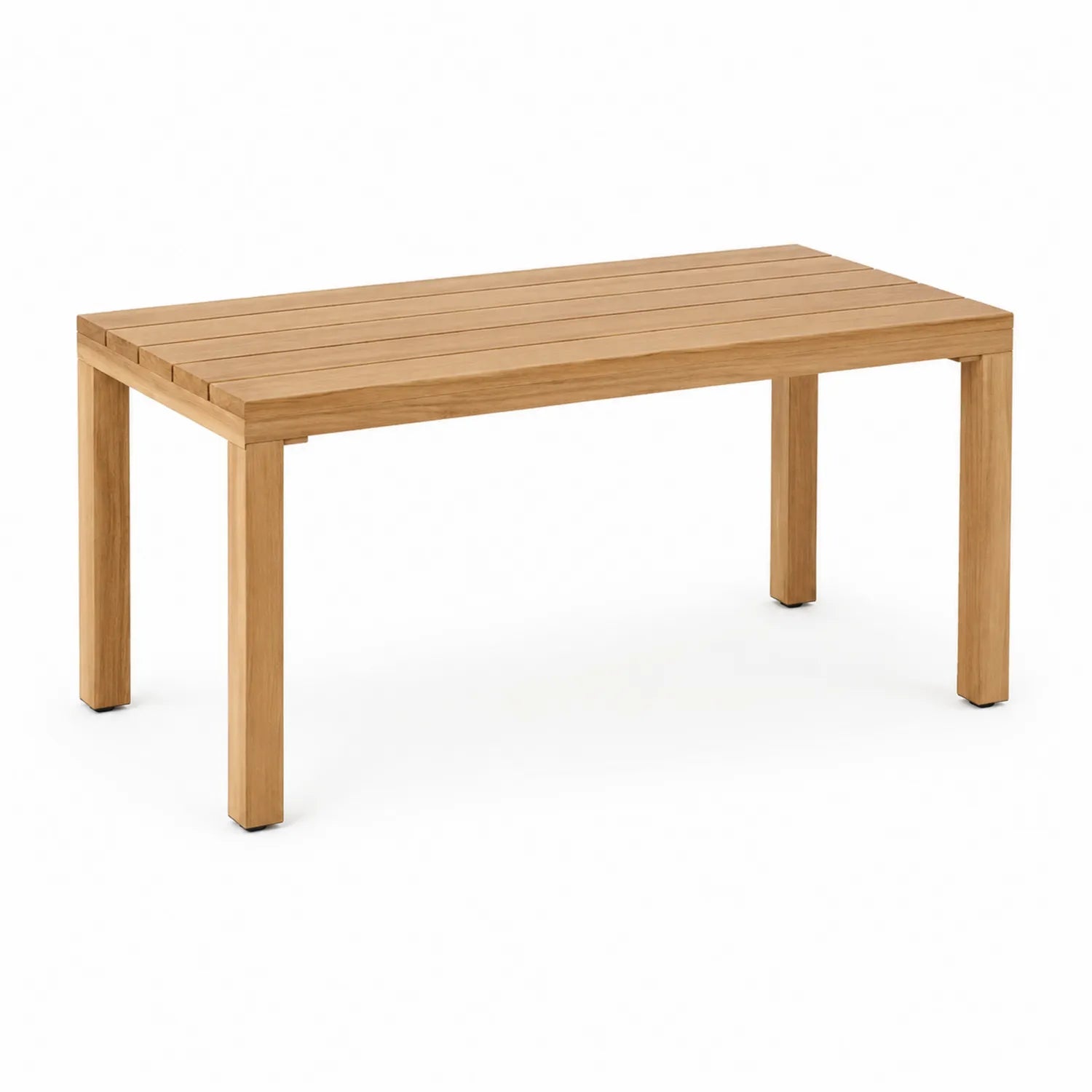 Mesa de teca para exterior 120x60x45 cm