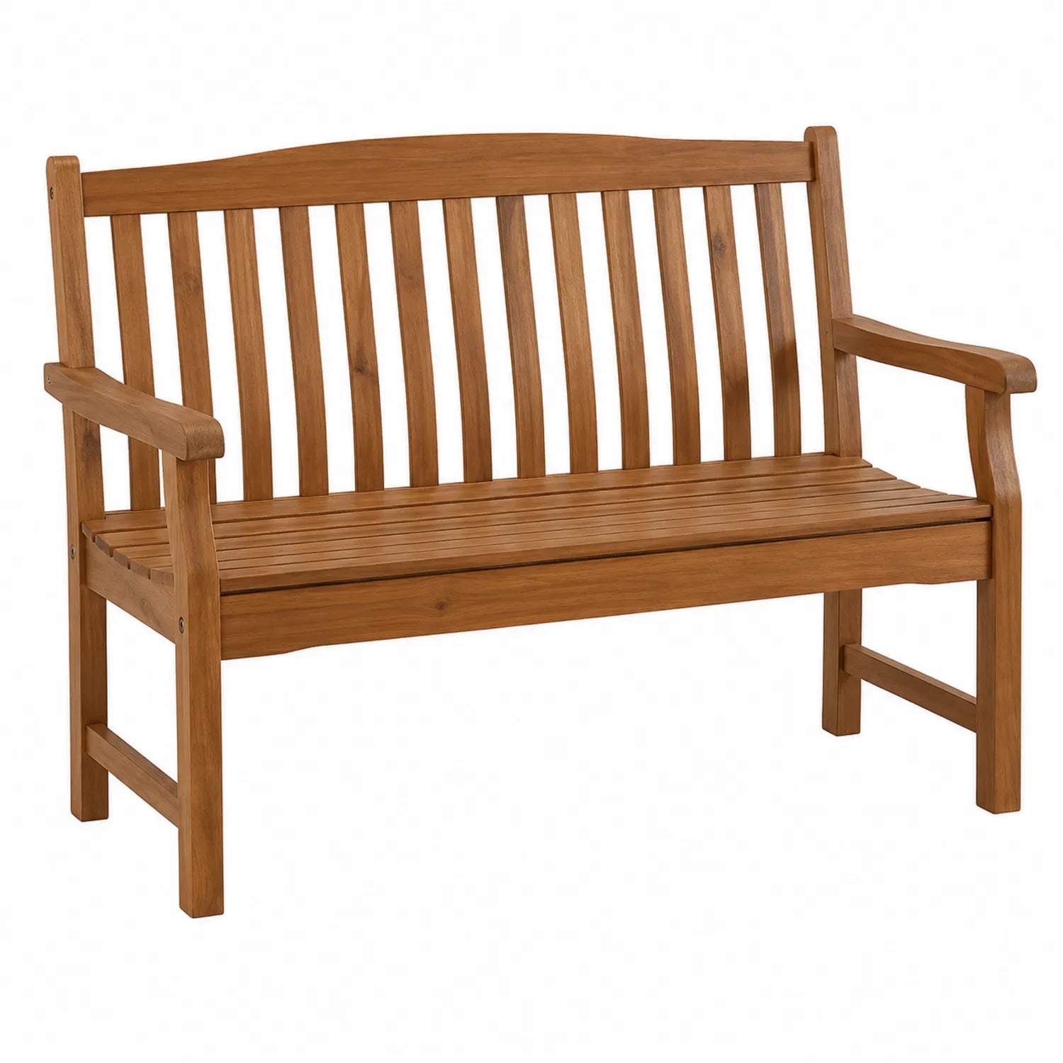Banco de jardín de madera de acacia 120 cm