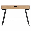 Escritorio de MDF con estructura de metal negro 120x60x75 cm