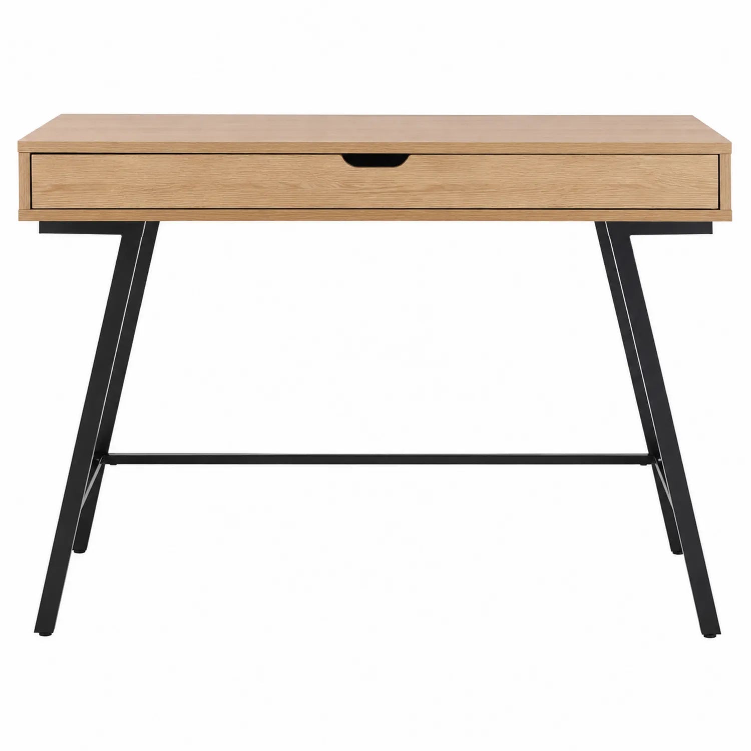 Escritorio de MDF con estructura de metal negro 120x60x75 cm
